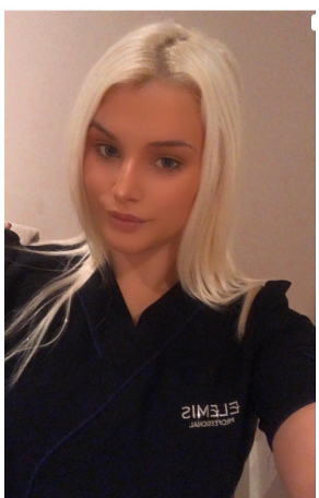 Jessica in professional spa uniform